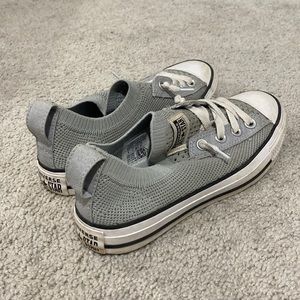Grey slip-on converse